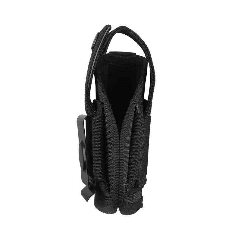 LQ17238-Compact Tactical Concealed Carry Pistol Holster (5.5” Height, Belt Clip & Spare Mag Pocket)