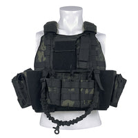 14122-Modular Tactical 600D Cordura Plate Carrier Vest