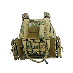 14122-Modular Tactical 600D Cordura Plate Carrier Vest