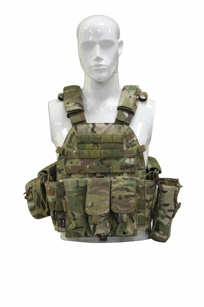 NPC21010-Modular Tactical MOLLE Plate Carrier Vest (Complete Pouch Kit)