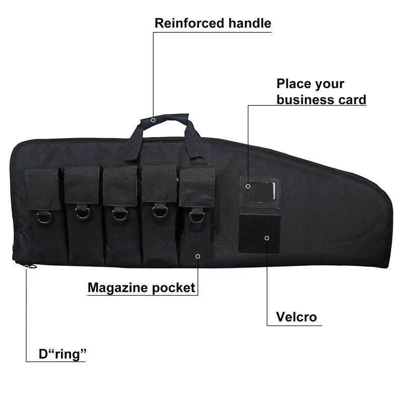 LT21025-Tactical Soft Rifle Case-1000D Nylon&5 Magazine Pouches