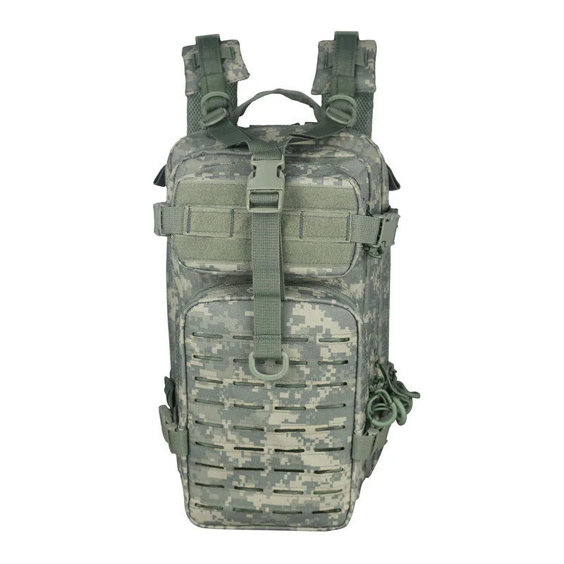 21005-Tactical MOLLE Assault Backpack (Multi-Compartments, Water-Resistant)