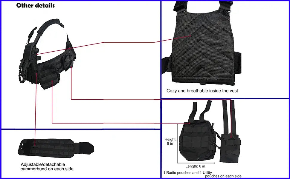 14120-Modular Tactical Plate Carrier with Rifle Sling