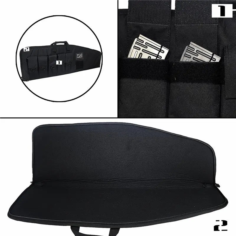 LT21025-Tactical Soft Rifle Case-1000D Nylon&5 Magazine Pouches