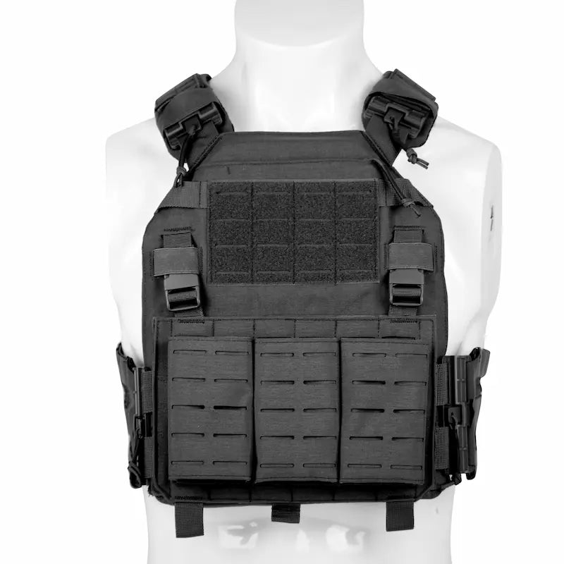 NPC21009-Quick-Release MOLLE Tactical Plate Carrier Vest (Laser-Cut Mag Pouches)