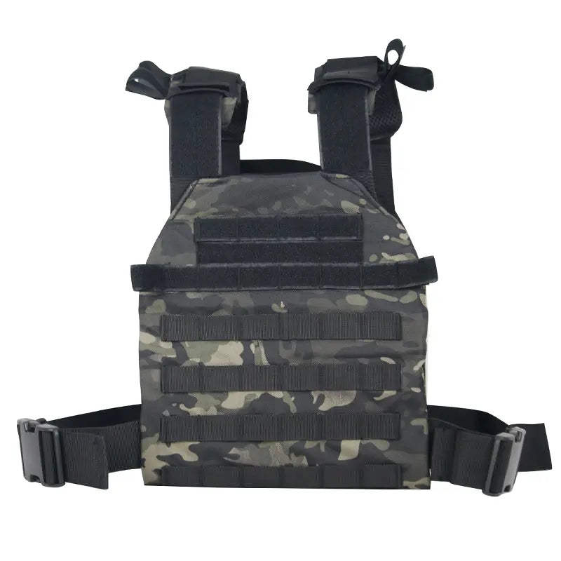 LQ16300-Tactical MOLLE Plate Carrier Vest (Emergency Drag Handle, Plate Pockets)