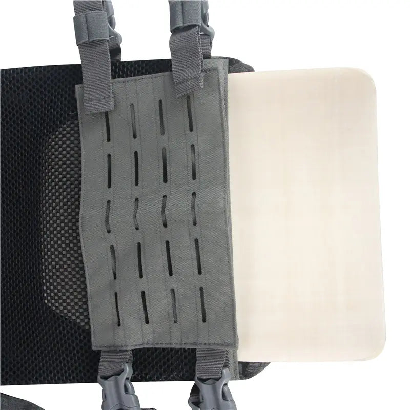 LQ15409A-Modular Laser Cut Tactical Plate Carrier Vest (10”x12”, Quick-Release Buckle System)