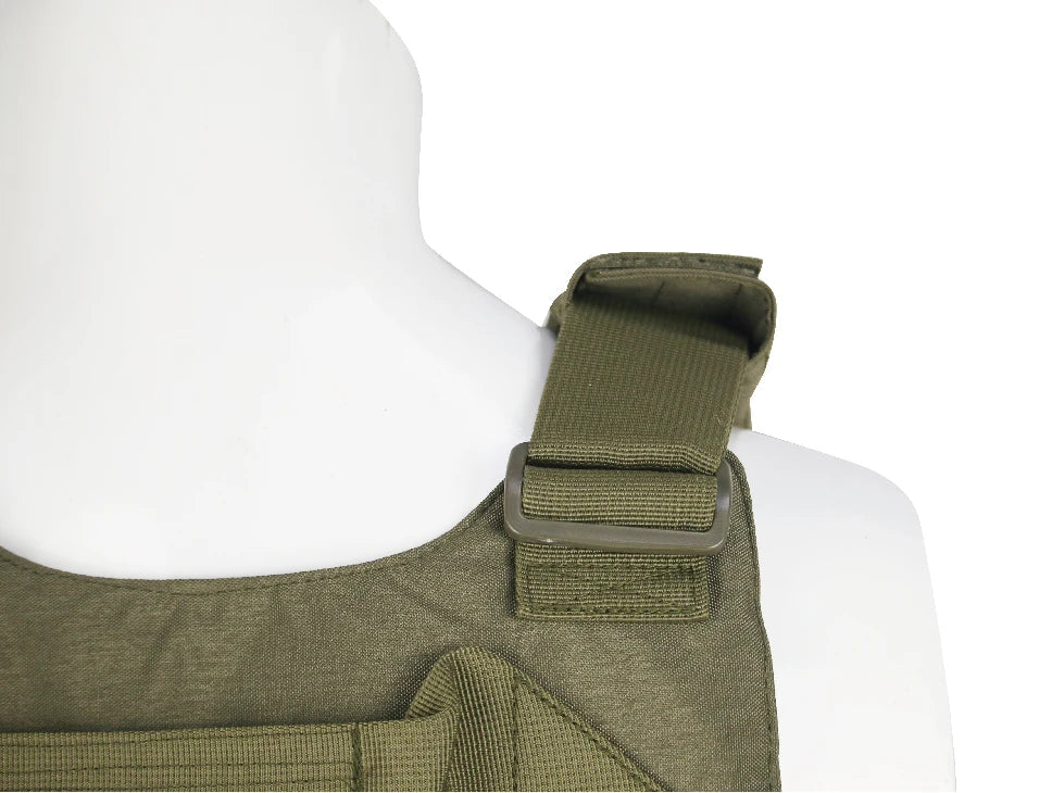 NPC21010-Modular Tactical MOLLE Plate Carrier Vest (Complete Pouch Kit)