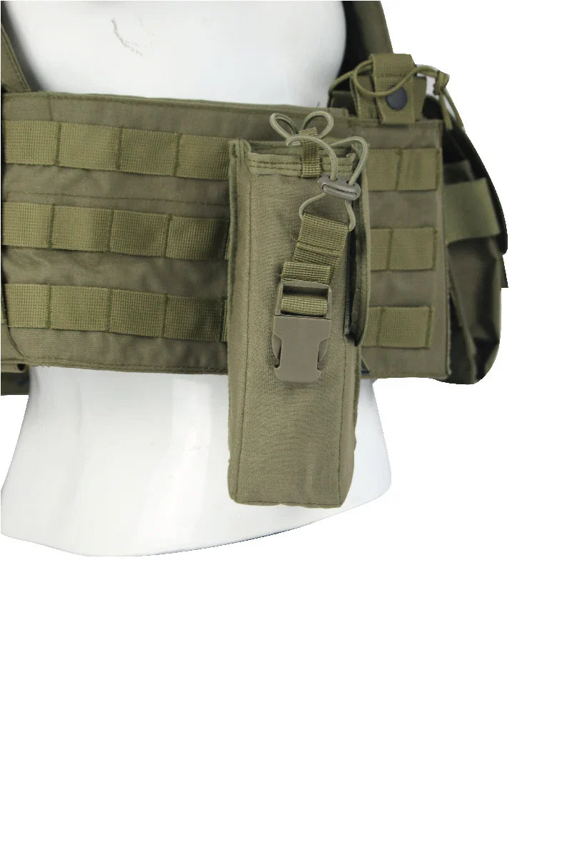 NPC21010-Modular Tactical MOLLE Plate Carrier Vest (Complete Pouch Kit)