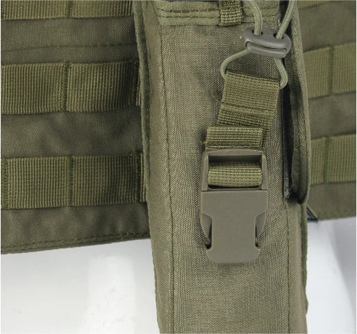 NPC21010-Modular Tactical MOLLE Plate Carrier Vest (Complete Pouch Kit)