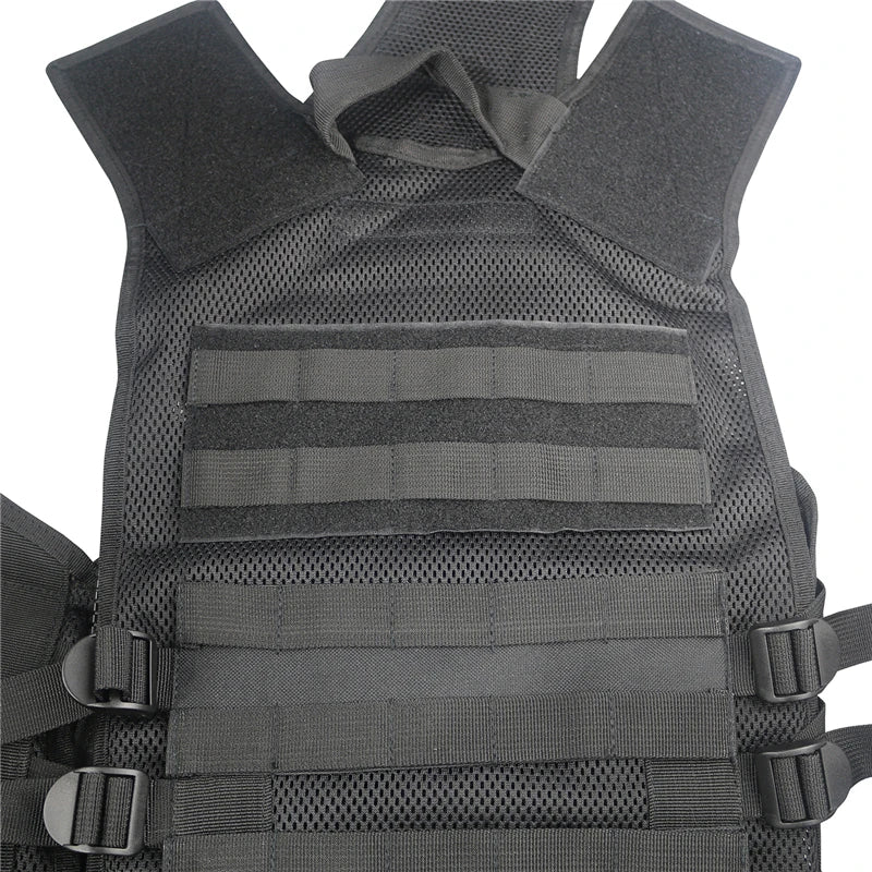 LQ11015-Multi-Pocket Mesh Ventilated Men Tactical Vest (Adjustable Straps)