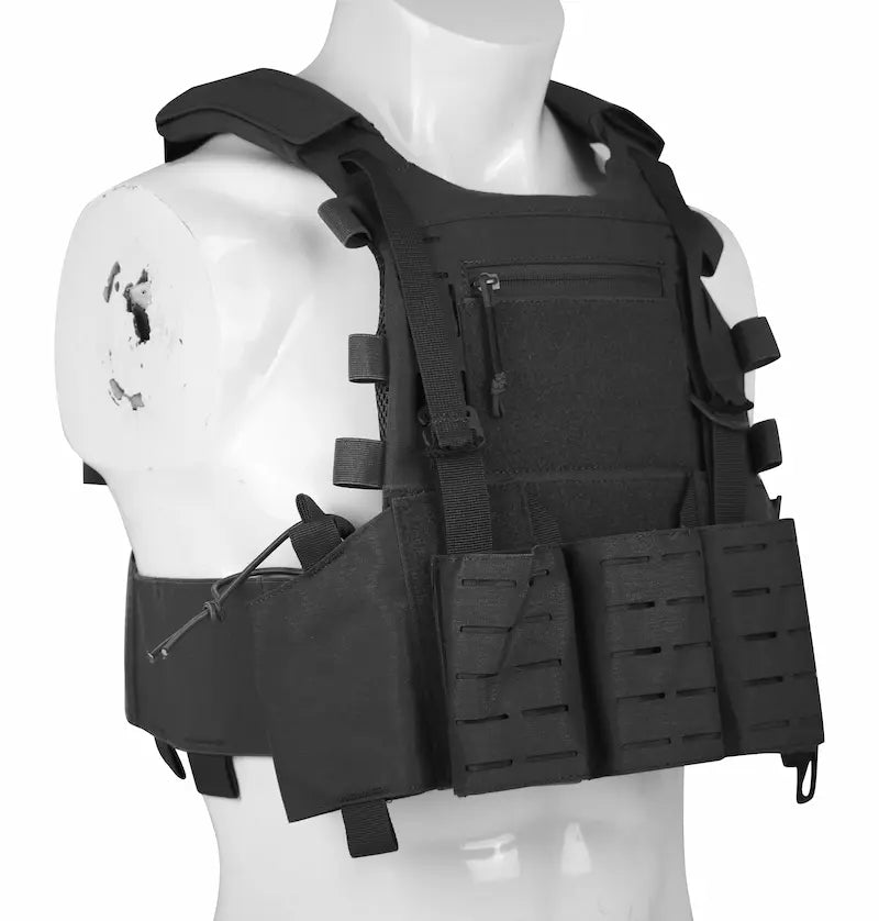 NPC21011-Tactical Laser-Cut Plate Carrier Vest (Armor-Compatible, Adjustable)