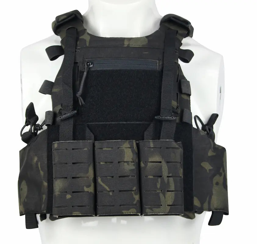 NPC21011-Tactical Laser-Cut Plate Carrier Vest (Armor-Compatible, Adjustable)