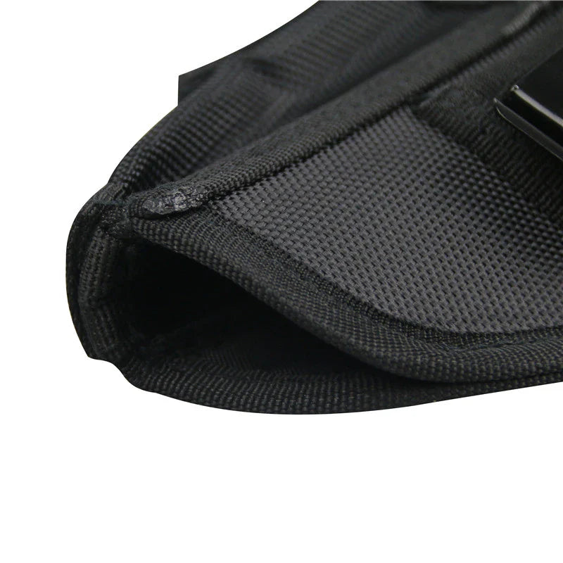 LQ17242-Right-Handed Tactical Pistol Holster (Spare Mag Pocket & Belt Clip)