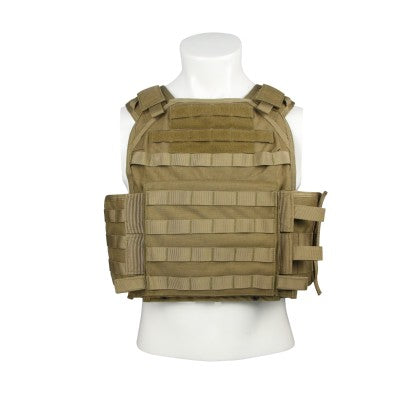 LQ15229-MOLLE Tactical Plate Carrier Assault Vest (Plate Pockets, Adjustable Cummerbund)