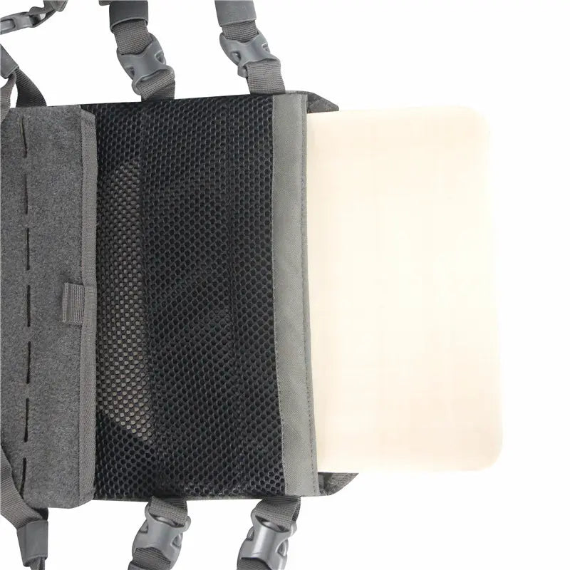 LQ15409A-Modular Laser Cut Tactical Plate Carrier Vest (10”x12”, Quick-Release Buckle System)