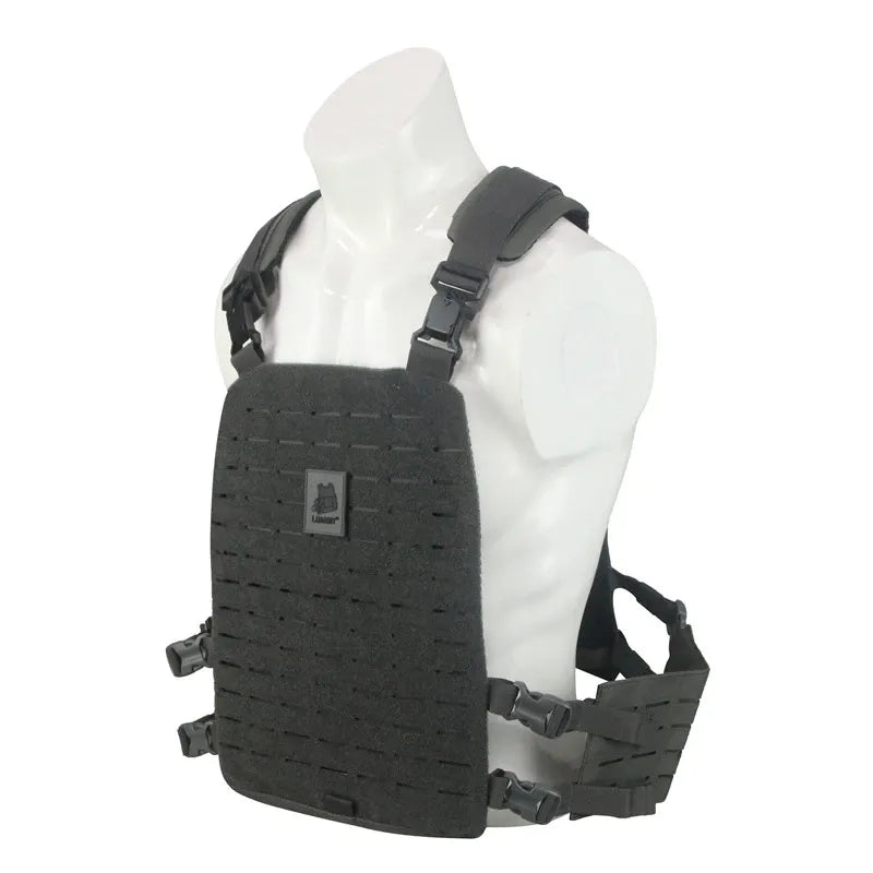 LQ15409A-Modular Laser Cut Tactical Plate Carrier Vest (10”x12”, Quick-Release Buckle System)