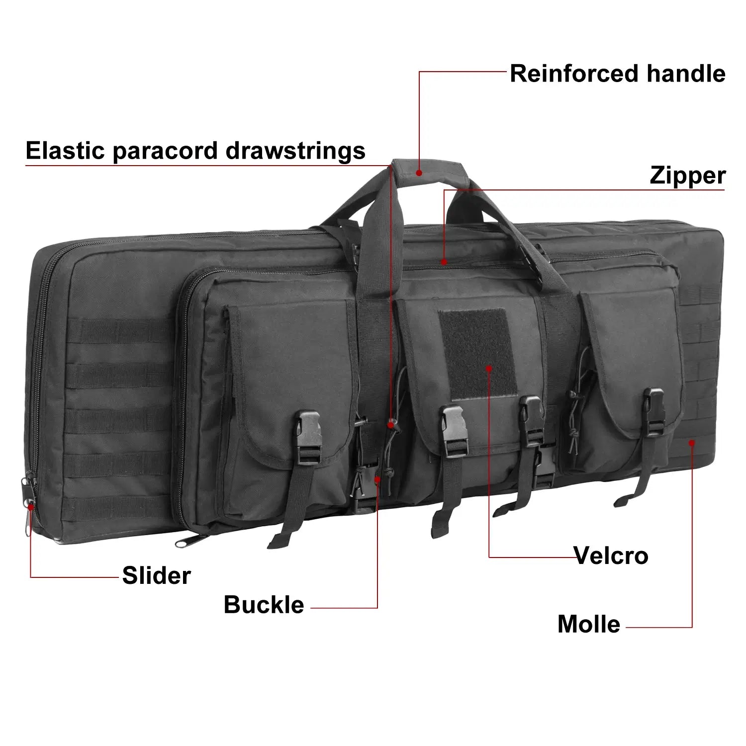 LZ22004-Dual-Rifle Tactical Soft Gun Case