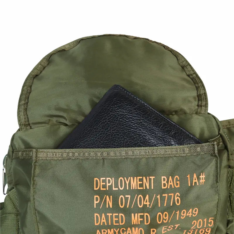 LQ13169-Parachute-Style Tactical Fanny Pack - Lightweight Waist Bag for Outdoor Adventures & Everyday Carry